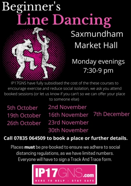 Free Line Dancing Classes are a hit with Saxmundham!